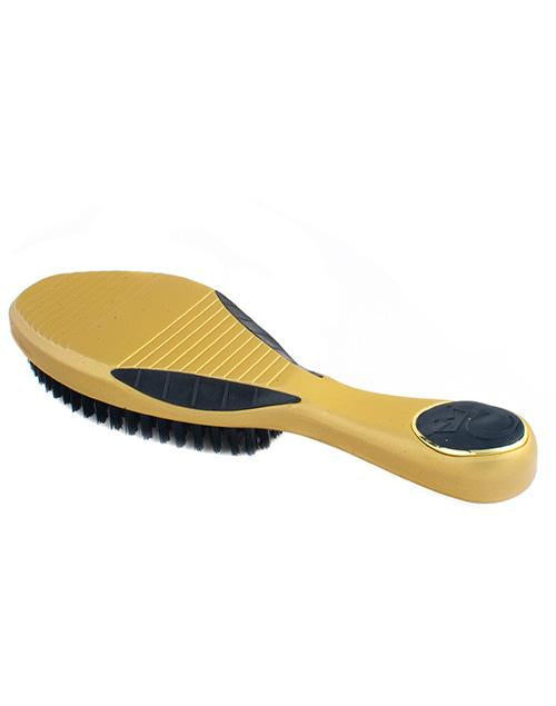 Metallic Yellow - Hard - Crown 2.0 360 Sport Wave Brush (CQP) - Curved Brush King