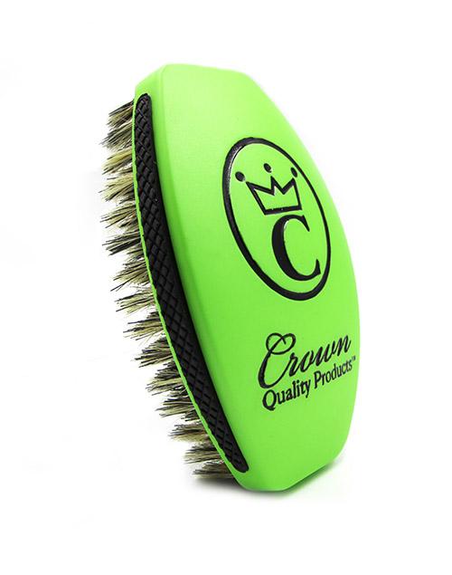 Green Machine - Medium - Caesar 2.0 360 Sport Wave Brush (CQP) - Curved Brush King