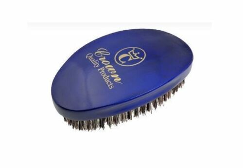360 Gold Wave Brush - Caesar - Blue Medium (Crown Quality Products - CQP) - Curved Brush King