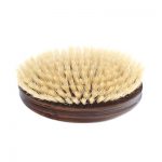 Classic Military Palm Brush – Rosewood – 100% Soft Boar Bristle - Curved Brush King